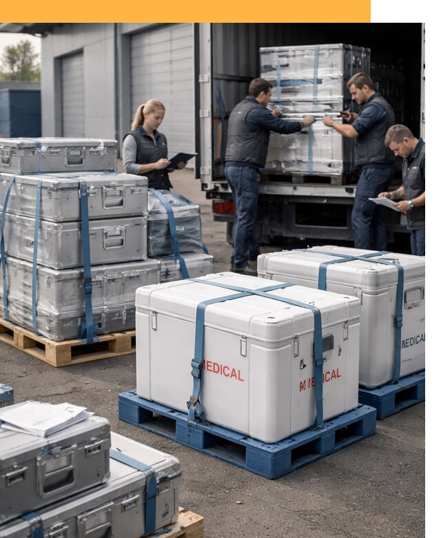 Перевозка медицинского оборудования по всему миру от 15374 руб