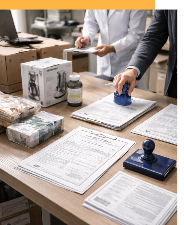 Сертификация импортных товаров от 12299 с таможенным сопровождением